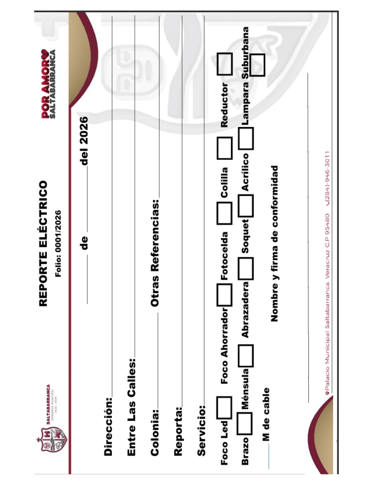 Reporte de Alumbrado